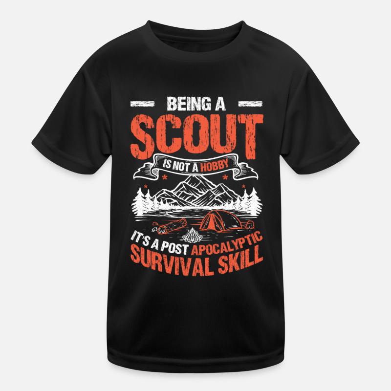 Is A Post Apocalyptic Survival Skill Scouting Kids Functional T-Shirt