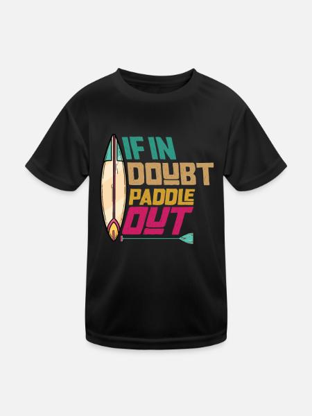 En cas de doute Paddle Out Standup Paddle Board - T-shirt sport Enfant - noir - Devant
