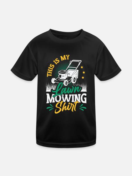 C’est ma tondeuse à gazon - T-shirt sport Enfant - noir - Devant