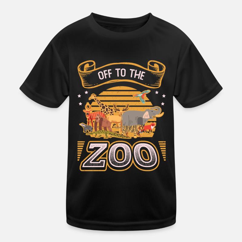 Auf zum Zoo Kinder Funktions-T-Shirt