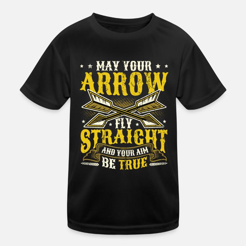May your arrow fly straight to the finish. Kids Functional T-Shirt