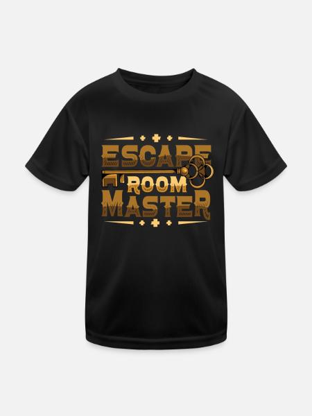 Flucht RaumEscape Room Master Escape Room - T-shirt sport Enfant - noir - Devant