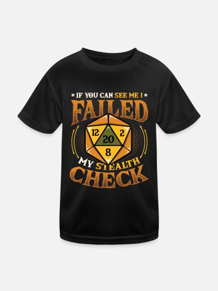 If you can see me, - Kids Functional T-Shirt - black - Front
