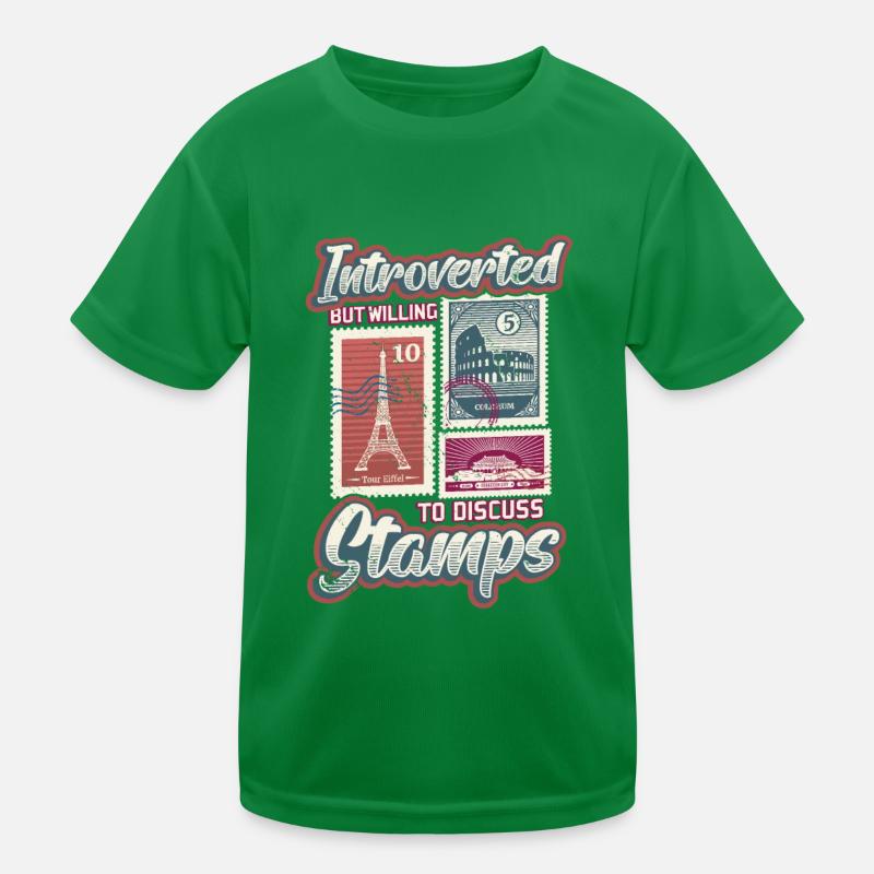 Introverted, but ready to receive stamps Kids Functional T-Shirt