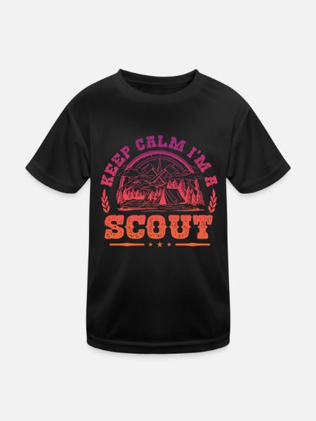 Scout Life Scout Camping Outdoor Scouting - T-shirt sport Enfant - noir - Devant