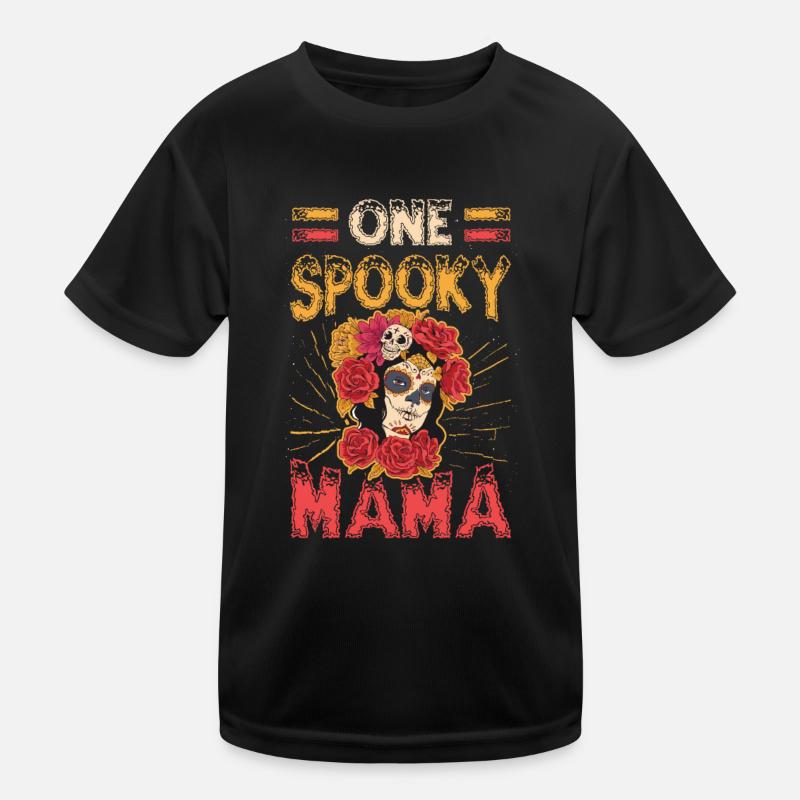 Une maman effrayante, maman d’Halloween. T-shirt sport Enfant