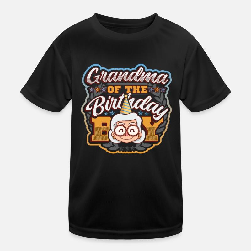 Grand-mère du garçon d’anniversaire T-shirt sport Enfant