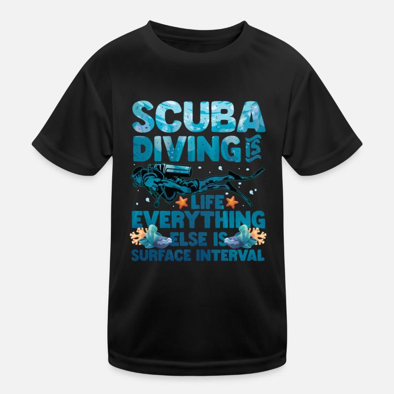 Diving life, diver. Kids Functional T-Shirt