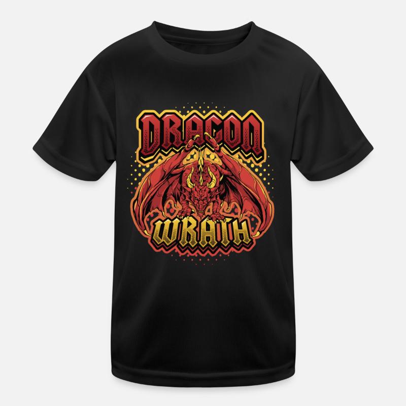 Dragon wrath, dragon lover. Kids Functional T-Shirt