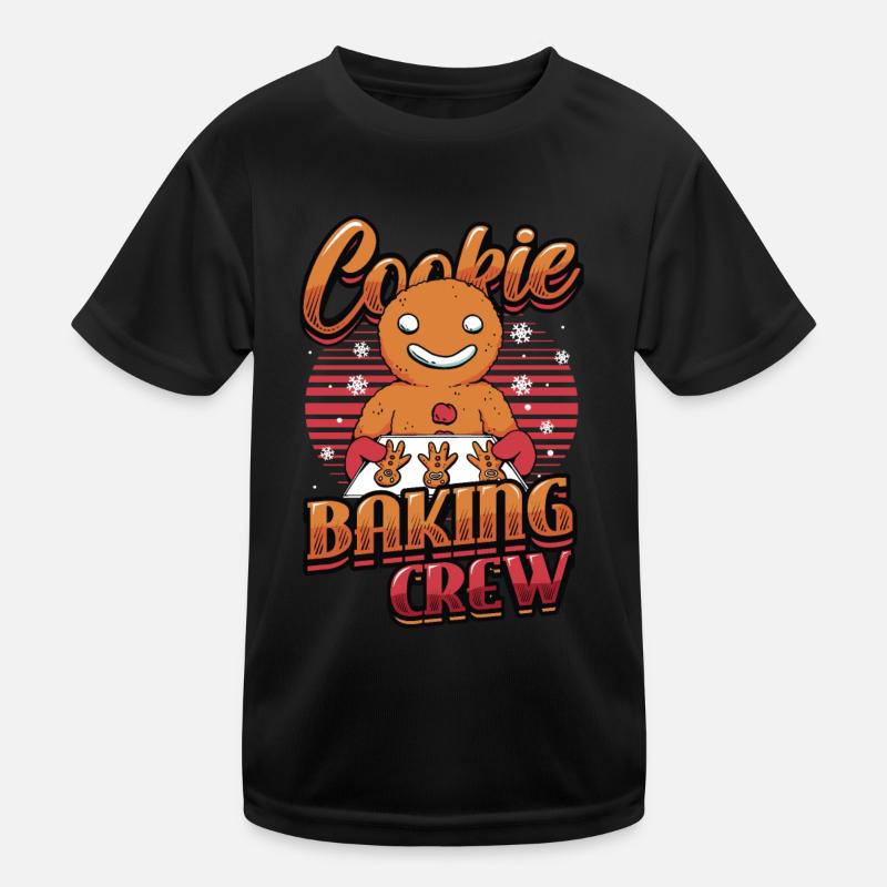 Équipe de cuisson des biscuits, Noël, pain d’épices. T-shirt sport Enfant