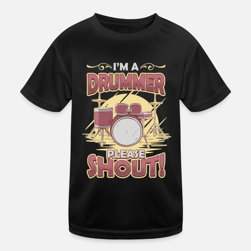 Ich Bin Ein Schlagzeuger, Bitte Schreien. Kinder Funktions-T-Shirt