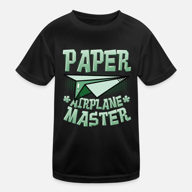 Papierflieger Master. Kinder Funktions-T-Shirt