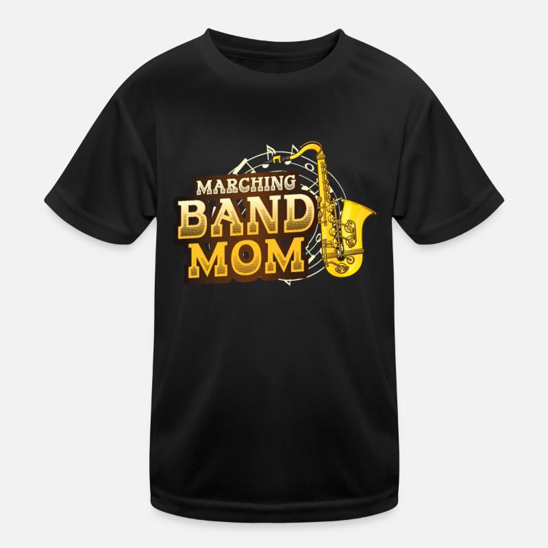 Marching Band Mom Saxophon Band Mom. Kinder Funktions-T-Shirt