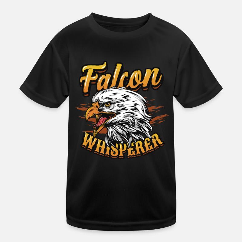 Falcon Whisperer-buzzard. Kids Functional T-Shirt