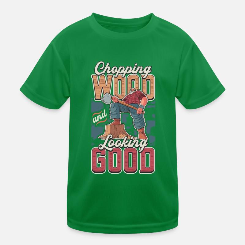 Couper du bois et bien paraître menuisier T-shirt sport Enfant