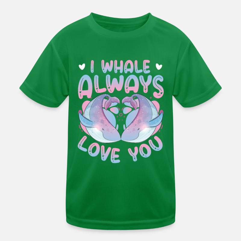 Je t’aime toujours baleine bleue T-shirt sport Enfant