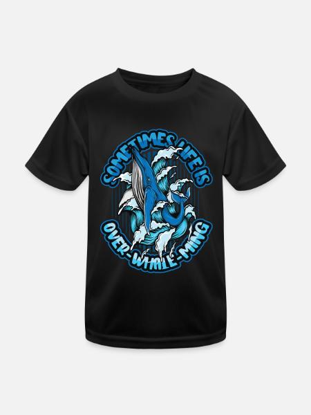 Parfois, la vie est trop belle pour être vraie - T-shirt sport Enfant - noir - Devant