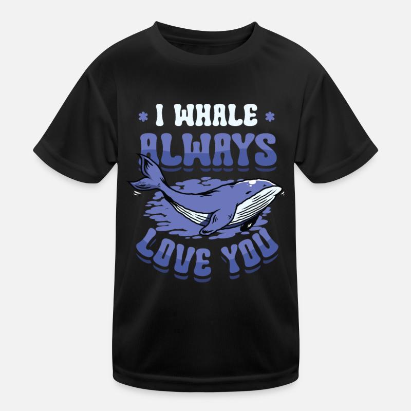 Ich Wal Liebe Dich Immer Blauwal Kinder Funktions-T-Shirt