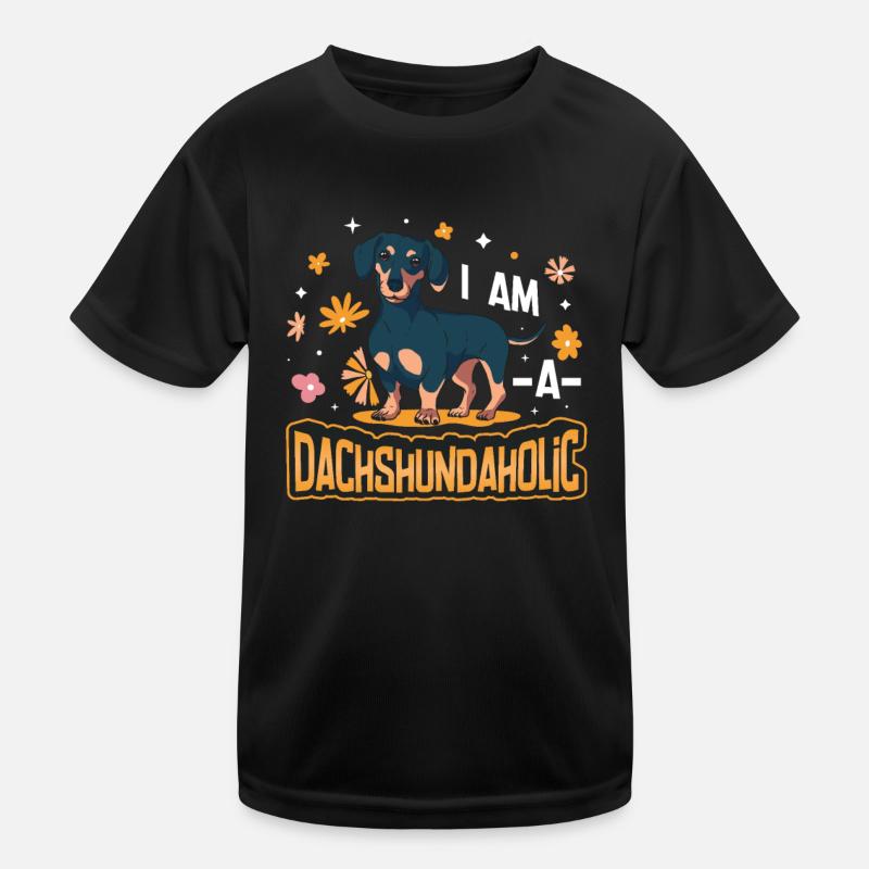 Im A Dachshundaholic, Dachshund. Kinder Funktions-T-Shirt