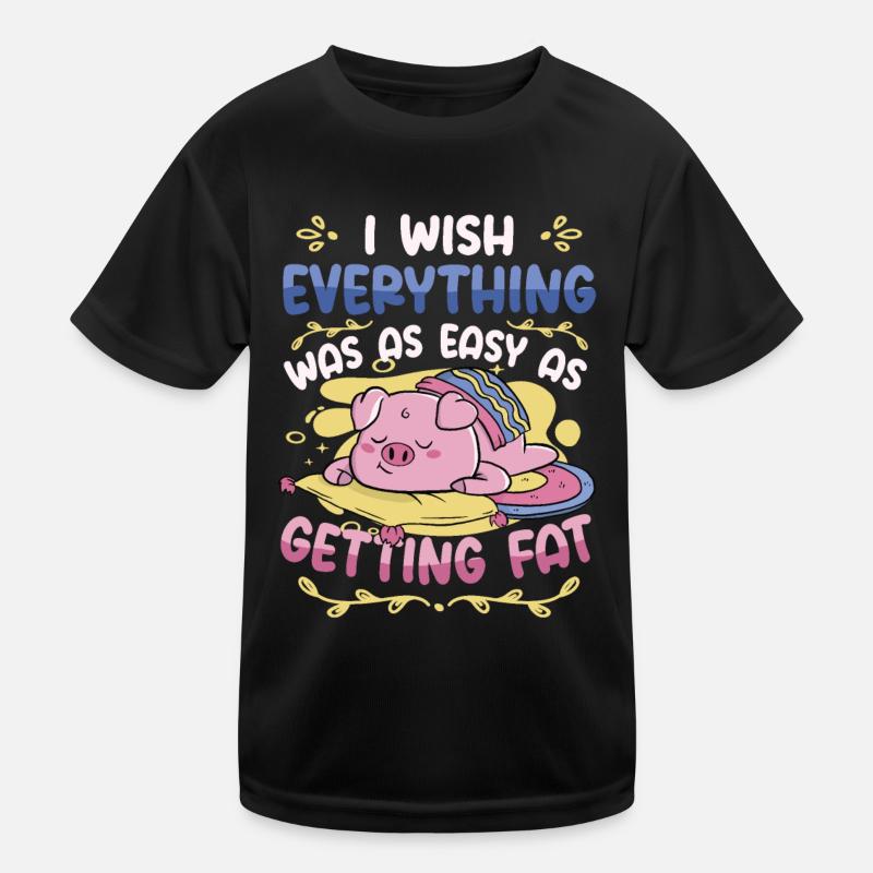 Self-irony overweight in fat Kids Functional T-Shirt