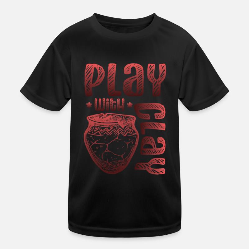 Jouer avec la poterie d’argile T-shirt sport Enfant