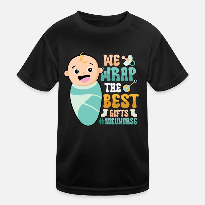 Wir Verpacken Die Besten Geschenke Kinder Funktions-T-Shirt