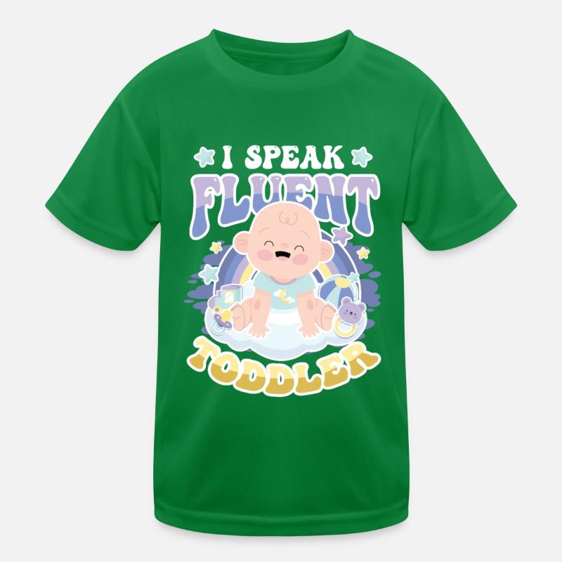 Ich Spreche Fließend Kleinkind Kinder Funktions-T-Shirt
