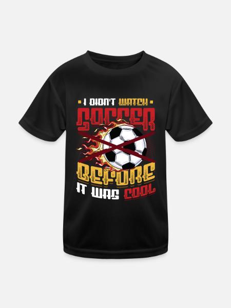 I didn't watch football before it was cool - Kids Functional T-Shirt - black - Front