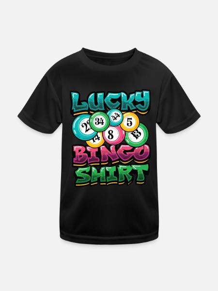 Lucky Bingo - Kids Functional T-Shirt - black - Front