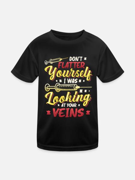 Don't flatter yourself - Kids Functional T-Shirt - black - Front