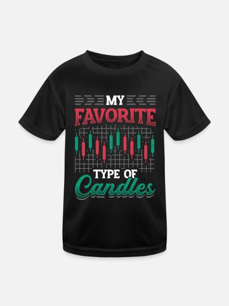 Stock Market Stock TraderMy preferred candlestick type, stock market - Kids Functional T-Shirt - black - Front