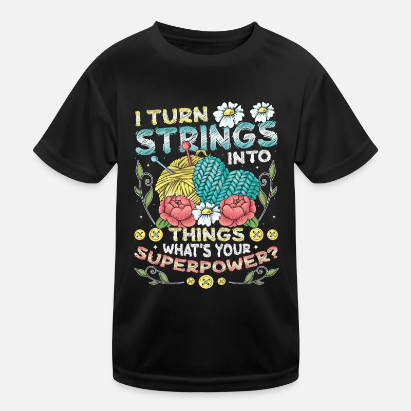 Strings into Things, tricot et crochet T-shirt sport Enfant