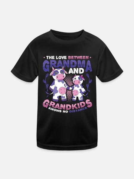 Auf Wiedersehen Und Abschied, Umzugsgroßmutter - Kinder Funktions-T-Shirt - Schwarz - Vorne