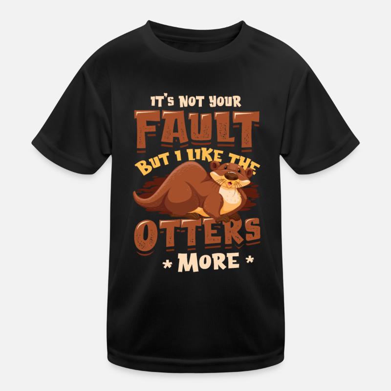 J’aime plus les loutres - Otter Pun Sea Otters T-shirt sport Enfant