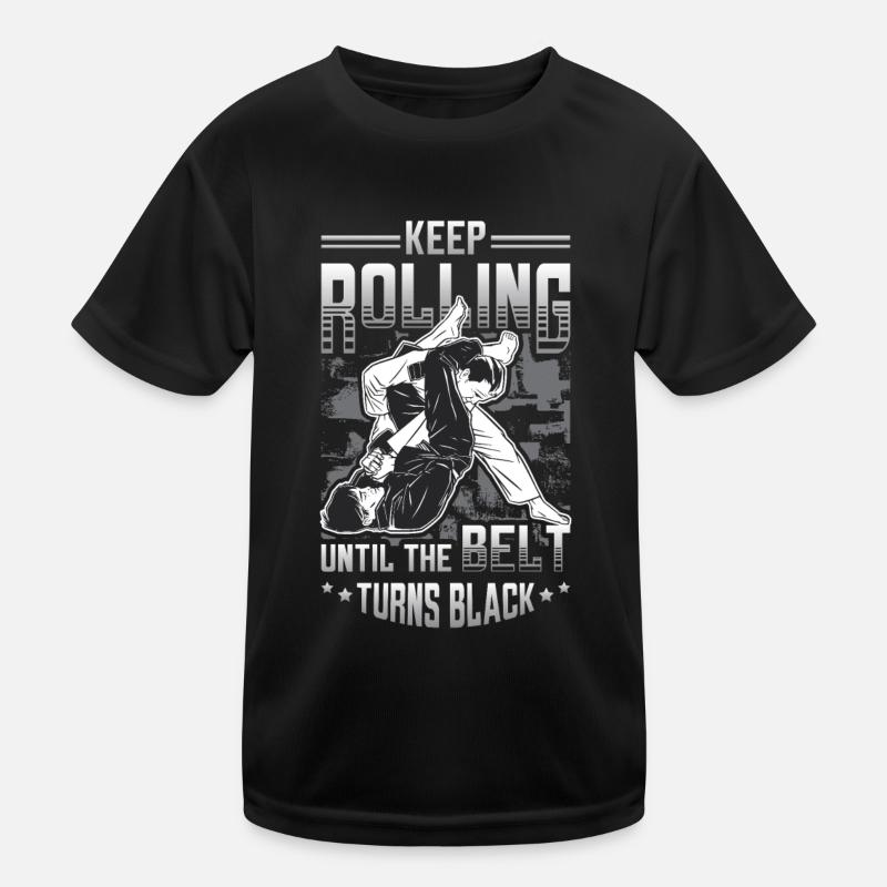 Keep going until the belt turns black Kids Functional T-Shirt