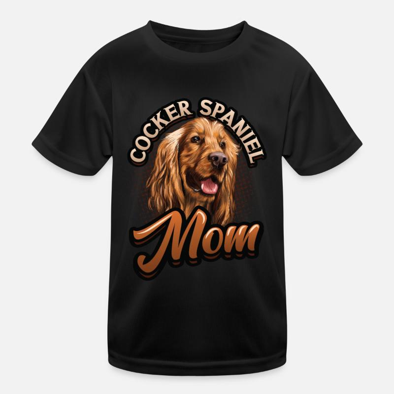 Cocker Spaniel Maman T-shirt sport Enfant