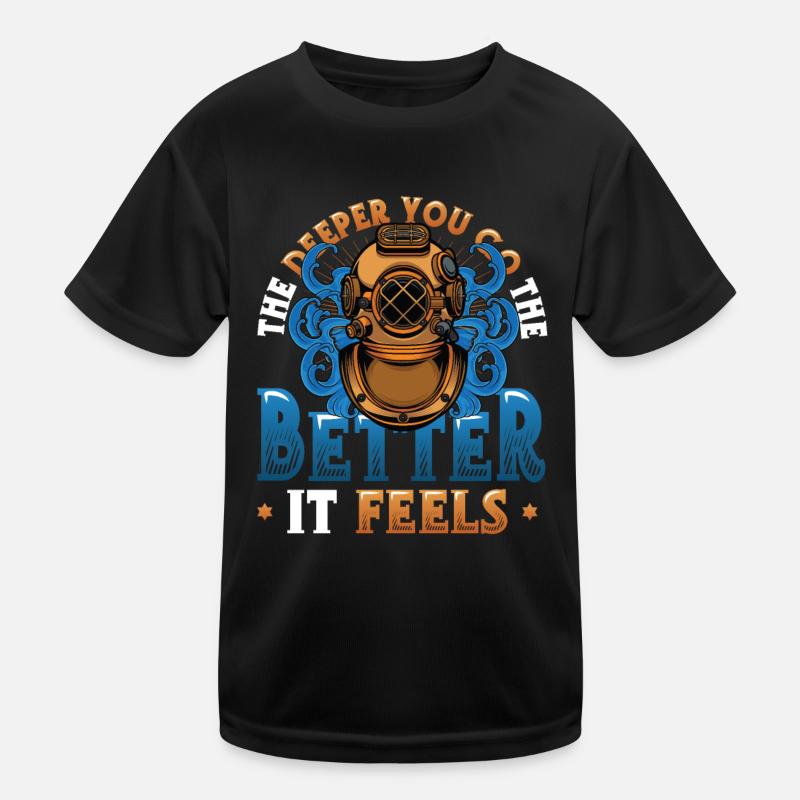 Deep Sea Divers, Scuba Diving Kids Functional T-Shirt