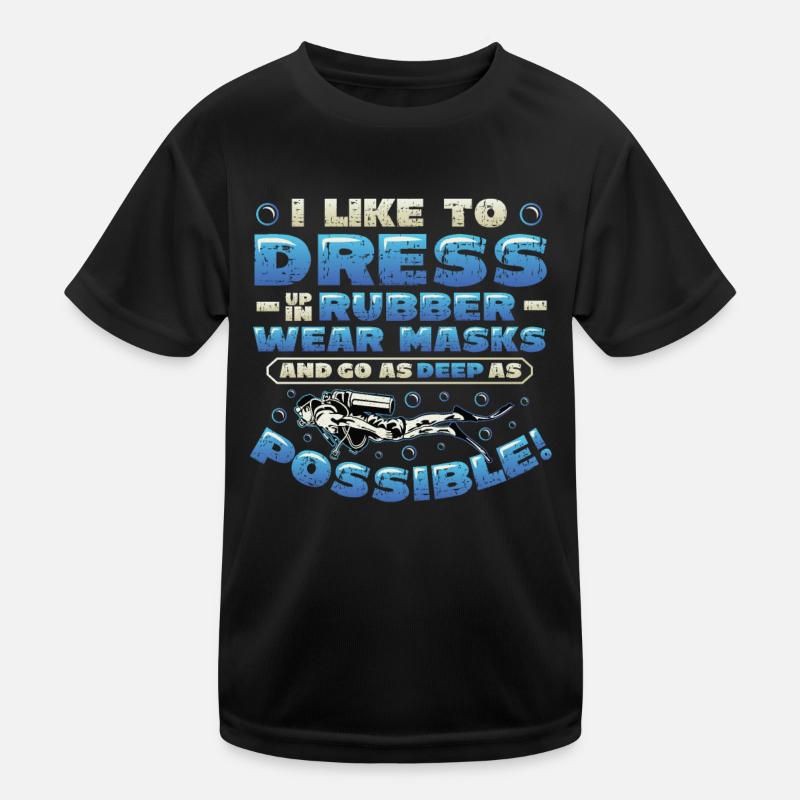 Deep Sea Divers, Scuba Diving Kids Functional T-Shirt