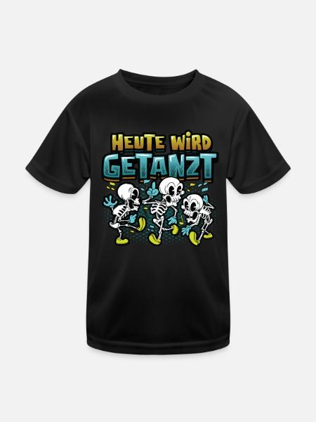 Heute Wird Getanzt, Thema Tanzen - Kinder Funktions-T-Shirt - Schwarz - Vorne