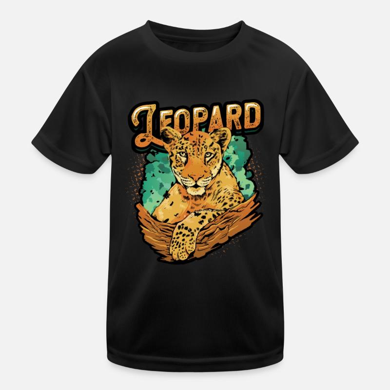 Amoureux léopard Imprimé Léopard T-shirt sport Enfant