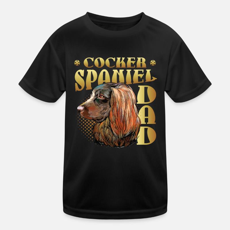 Cocker Spaniel Dad Kinder Funktions-T-Shirt