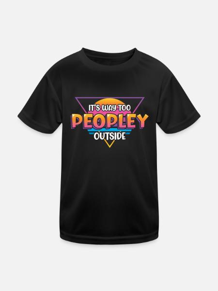 Außerhalb Ist es Viel Zu Volkstümlich - Kinder Funktions-T-Shirt - Schwarz - Vorne