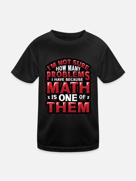 Anti-mathe-hasser, Lustige Mathematik - Kinder Funktions-T-Shirt - Schwarz - Vorne
