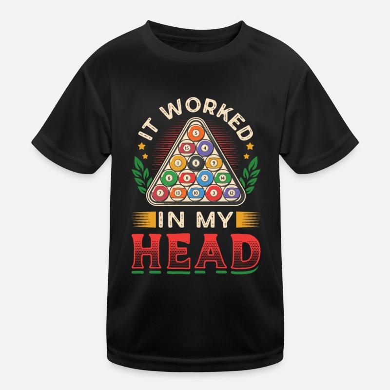 Ça marchait dans ma tête, billard de billard T-shirt sport Enfant