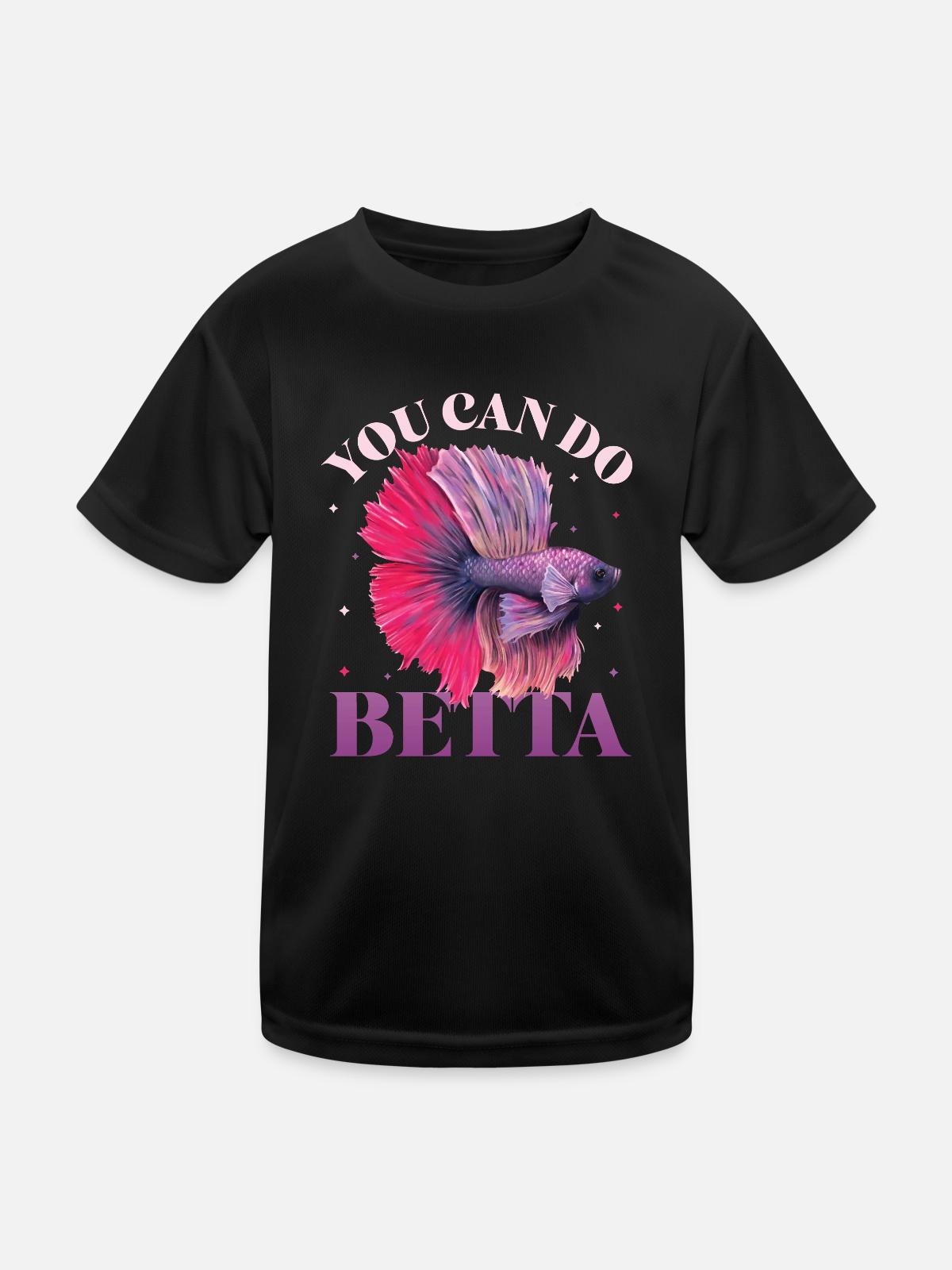 Keeping betta fish - Kids Functional T-Shirt - black - Front