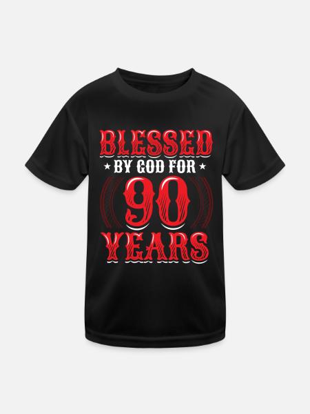 Ordensleute Seit 90 Jahren Von Gott Gesegnet - Kinder Funktions-T-Shirt - Schwarz - Vorne