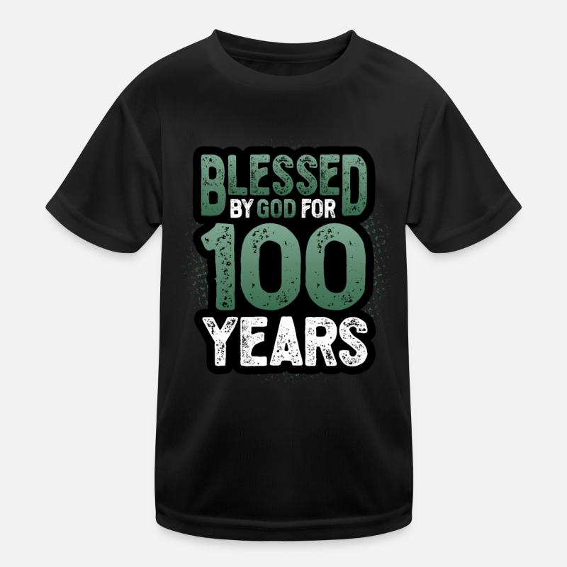 Religious by God for 100 years Kids Functional T-Shirt