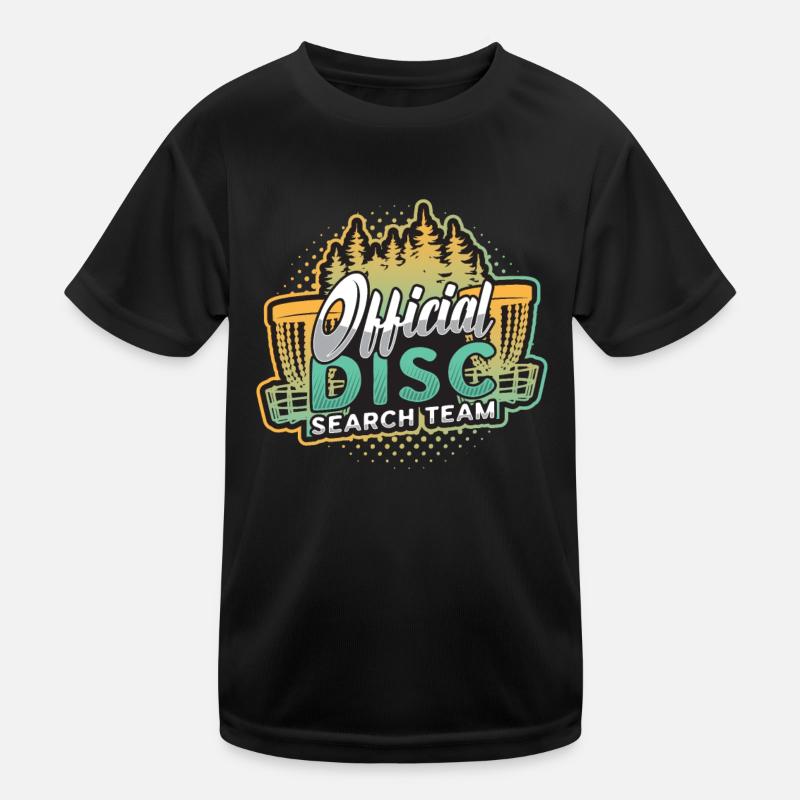 Recherche officielle de disque, Team Frisbee, Golf Disc T-shirt sport Enfant