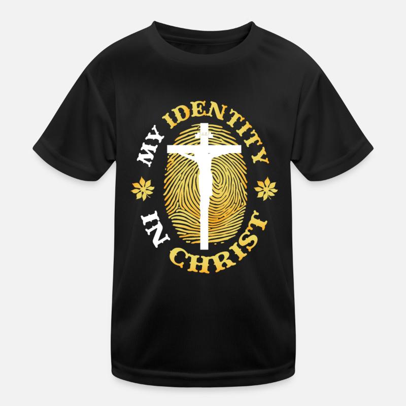 Mon identité en Christ, le christianisme T-shirt sport Enfant