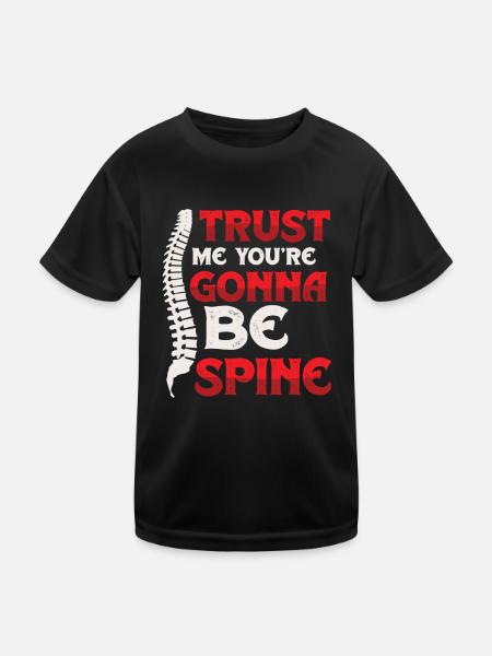 Vertrauen Sie Mir, ich bin Chiropraktiker - Kinder Funktions-T-Shirt - Schwarz - Vorne